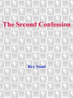 The Second Confession by: Rex Stout ISBN10: 0307756165