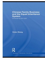Chinese Family Business and the Equal Inheritance System by: Victor Zheng ISBN10: 1135172145