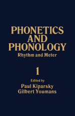 Rhythm and Meter by: Paul Kiparsky ISBN10: 1483218538