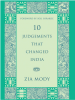 10 Judgements That Changed India by: Zia Mody ISBN10: 8184759533