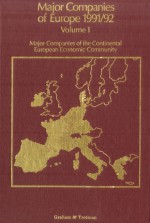 Major Companies of Europe 1991-1992 Vol. 1 : Major Companies of the Continental European Community by: R. M. Whiteside ISBN10: 9401130167