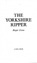 Book: The Yorkshire ripper (mentions serial killer Peter Sutcliffe)