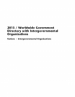 Worldwide Government Directory with Intergovernmental Organizations 2013 by: John Martino ISBN10: 1452299374