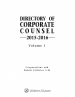 Directory of Corporate Counsel by: Aspen Editorial Staff ISBN10: 145485653x