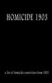 Homicide 1903 by: Pat Finn ISBN10: 1539311953