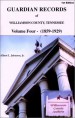 Guardian Records of Williamson County, Tennessee 1859-1929 by: Albert L. Johnson, Jr. ISBN10: 1931453101